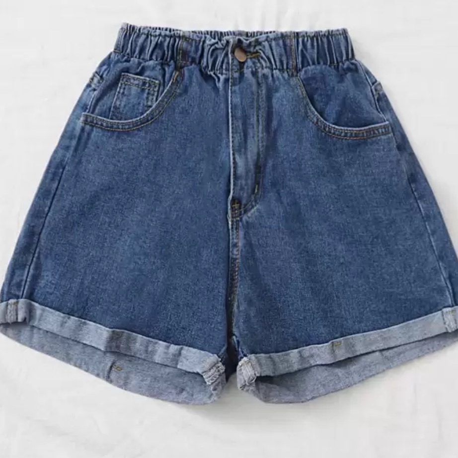 Shein Dark Blue Jean Shorts
